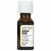 Aura Cacia Buddha Wood Essential Oil in Jojoba Oil | GC/MS Tested for Pu... - £12.12 GBP