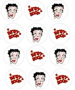Betty Boop Edible Cupcake Toppers Decoration - $14.99