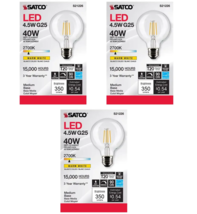 Satco S21226 Filament LED Bulb G25 E26 Medium Base 4.5W Warm White 2700K... - $356.53 MXN