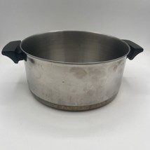 Revere Ware 4 1/2 Qt Copper Clad Stainless Steel Stock Pot Pan Without Lid - £7.67 GBP