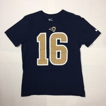 Nike Los Angeles Rams Jared Goff NFL T-shirt Short Sleeve Crew Neck Size M Used - £9.49 GBP