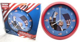 10&quot; Talking Clock President Trump Make America Great Again Iconic Butler FIGHT!! - £23.56 GBP