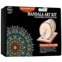 Mandala Art Kit Coasters with Stand-Craft Kit with Dot Mandala Art Tools Kit for - £24.73 GBP