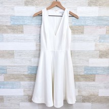 Dress The Population Catalina Dress White Crepe Cocktail Sleeveless Womens Small - £59.33 GBP