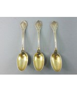 3 Vintage Antique Aesthetic Wood &amp; Hughes Sterling Silver Teaspoons - €165,86 EUR