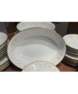 Noritake “DUETTO” 6610 Bone China From Japan 9.5 X 7” OVAL Serving BOWL ... - $44.19 CAD
