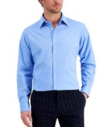 Club Room Dress Shirt Men&#39;s S 14-14.5 32/33 Yacht Blue Regular Fit Cotto... - $20.64 CAD