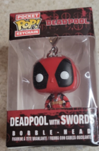 Deadpool With Swords Funko Pop Keychain  Marvel Pocket Pop Keychain - £17.20 GBP