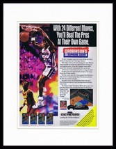 David Robinson Supreme Court 1992 Sega Framed 11x14 ORIGINAL Advertisement - $34.64