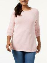 Karen Scott Curved-Hem Sweater, Size M - $15.00