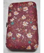 Ladies floral snap closure wallet for nail kit - $186.63 MXN