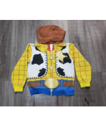 Disney TOY STORY WOODY Zip Up Hooded Sweatshirt Boys Size 5/6 Costume Co... - $11.88