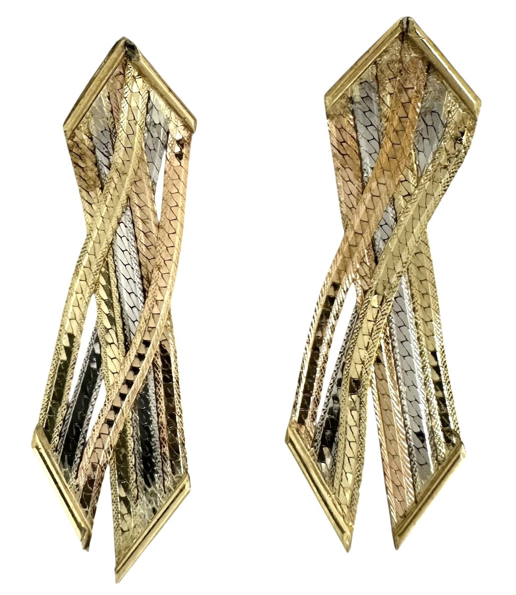 Na  White Earrings 14kt Yellow 484104 - $289.00