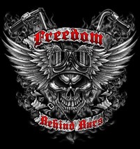 Freedom Behind Bars Tee Shirt Size Medium Adult TJB29 Biker Mens Womens Tshirt - £5.15 GBP