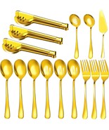Serving Utensils, 15 Pcs Stainless Steel Large Flatware Serving Tools Ki... - $39.98