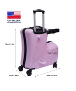 20&quot; Kids Ride-On Spinner Luggage with Waterproof Design &amp; Fun Features (... - $87.30