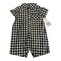 Carter&#39;s Baby Short Sleeved Collared Plaid Romper Size 3 Months - £14.95 GBP