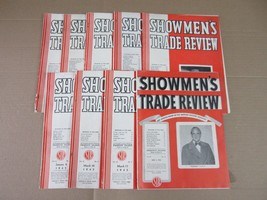 Vintage Showmen&#39;s Motion Picture Trade Review 1945 Lot of 9 Magazines    26 - £291.16 GBP