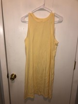 NWT A New Day Target Womens SZ Medium Light Yellow Sleeveless Midi Dress - £6.20 GBP
