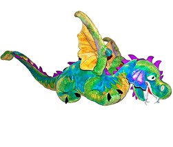 Melissa and Doug Giant Rainbow Plush Winged Mystic Dragon Stuffed Animal... - £47.17 GBP