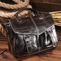 Norbinus Brand Designer Women Bag Vintage Female Genuine Leather Handbags Real C - £73.83 GBP
