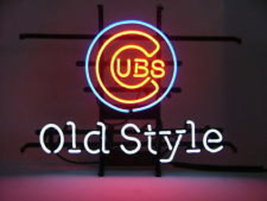 Brand New MLB Chicago Cubs Old Style Neon Pub Light Sign 17&quot;x 12&quot; [High Quality] - £109.48 GBP