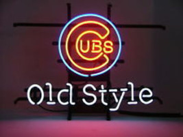 Brand New MLB Chicago Cubs Old Style Neon Pub Light Sign 17&quot;x 12&quot; [High Quality] - £103.81 GBP