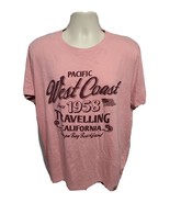 Pacific West Coast Travelling California Tampa Bay Beach Adult Pink 2XL ... - $334.98 MXN