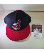 Rare Eddie Murray Signed Indians Hat Vintage New Era Chief Wahoo JSA COA - $4,662.25 MXN