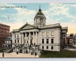 Court House Building Fairmount West Virginia WV 1914 DB Postcard O2 - $10.84