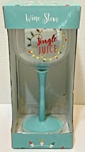 TMD Holdings Christmas Wine Stem Jingle Juice Teal 18 oz New In Package - £9.28 GBP