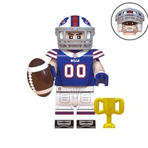 Football Player Bills NFL Super Bowl Rugby Players Minifigures Bricks Toys - £2.73 GBP