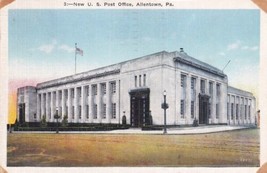 United States Post Office Allentown Pennsylvania PA 1939 Fort Wayne Postcard D57 - £2.17 GBP