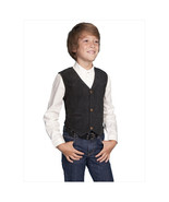 Scully Leather Kids Vest - Black Boar Suede- Large - $1,002.04 MXN