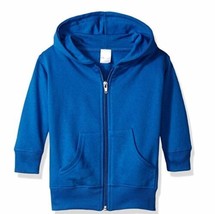 Clementine Baby Infant Premium Fleece Zip Sweatshirt Hoodie, Royal, 12 MOS NWOT - £12.04 GBP