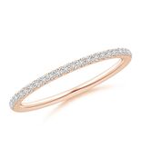 ANGARA 0.2 Ct Aeon Vintage Style Diamond Half Eternity Wedding Ring in 1... - $863.10