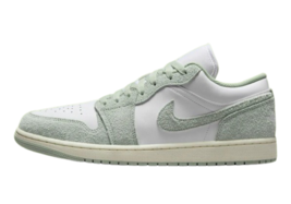 Jordan Mens Air Jordan 1 Low SE Basketball Sneakers Size-8.5,White/Sail/Seafoam - $149.41