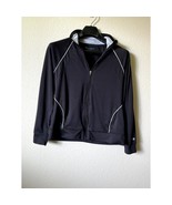Champion Zip Front Jacket Black L EUC - $522.87 MXN