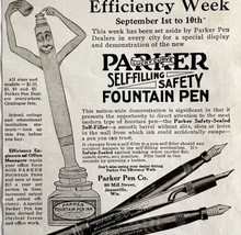 1916 Parker Fountain Pen Advertisement Writing Supplies Tools Ephemera DWMYC3 - $19.99