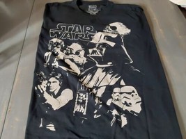 Star Wars Classic Group Darth Vadar Han Solo Space Movie Black T Shirt Size 3XLT - £17.32 GBP