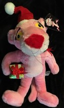 Toy Network Vintage Plush Pink Panther 13&quot; NWT 1998 Christmas Hat Scarf Present - £8.75 GBP