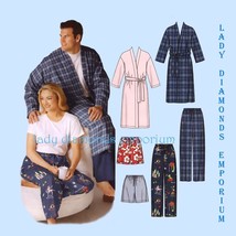 Mens &amp; Womens 2 Hour Sleepwear Unisex Pajamas Top Pants Robe Bathrobe size S M L - £11.12 GBP