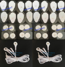 2 Electrode Lead WIRES- 3.5mm Plug+(16LG+16SM) Pads For Pinook Digital Massager - $37.41
