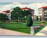 United States Veterans Home Bay Pines St Petersburg  FL Linen Postcard M2 - £3.07 GBP