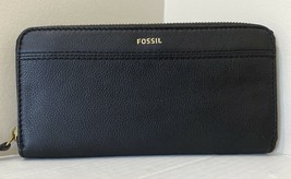 New Fossil Teagan Clutch Wallet Medium Black - £33.70 GBP