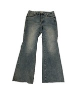 Good American Classic Wide Bootcut Indigo Blue Button Fly Jeans Women&#39;s ... - $942.92 MXN