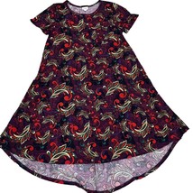 LuLaRoe Carly Swing Dress Hi/Low Paisley Print - $26.28 CAD