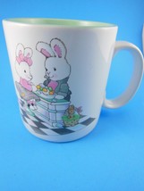 Vintage Retro 50&#39;s Bunnies Diner Mug The Good Company 1989 Korea - £7.75 GBP