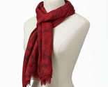 Global and Vine   Scarf    Red Paisley 20.8 by 68 inches NWT - $15.80