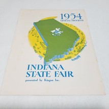 1954 Official Program Indiana State Fair presented by Kingan Inc. - £17.96 GBP